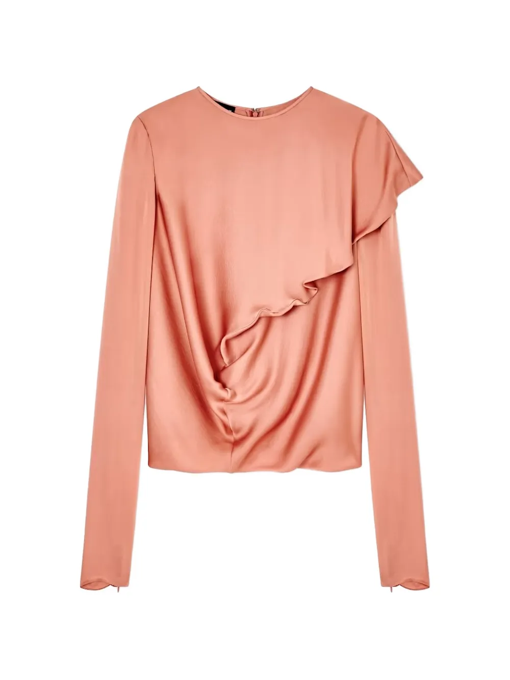 Giorgio Armani ruffled draped blouse - Orange