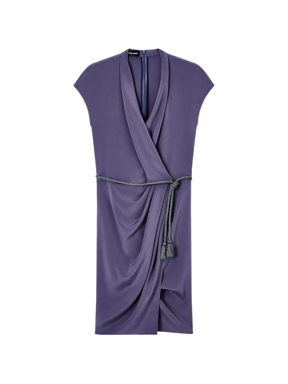 Giorgio Armani belted wrap-style mini dress
