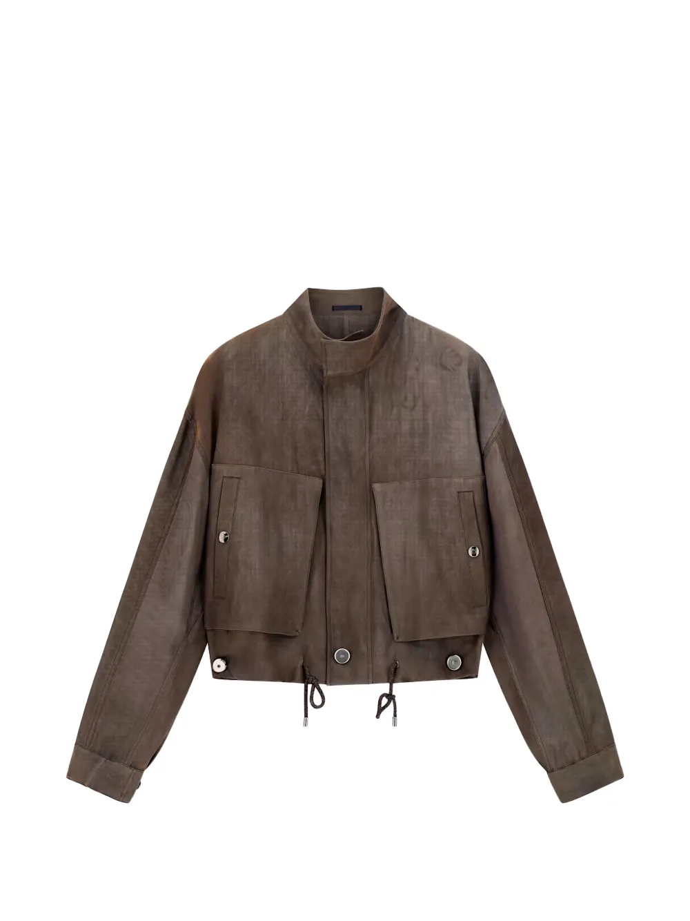 Giorgio Armani high-neck panelled jacket