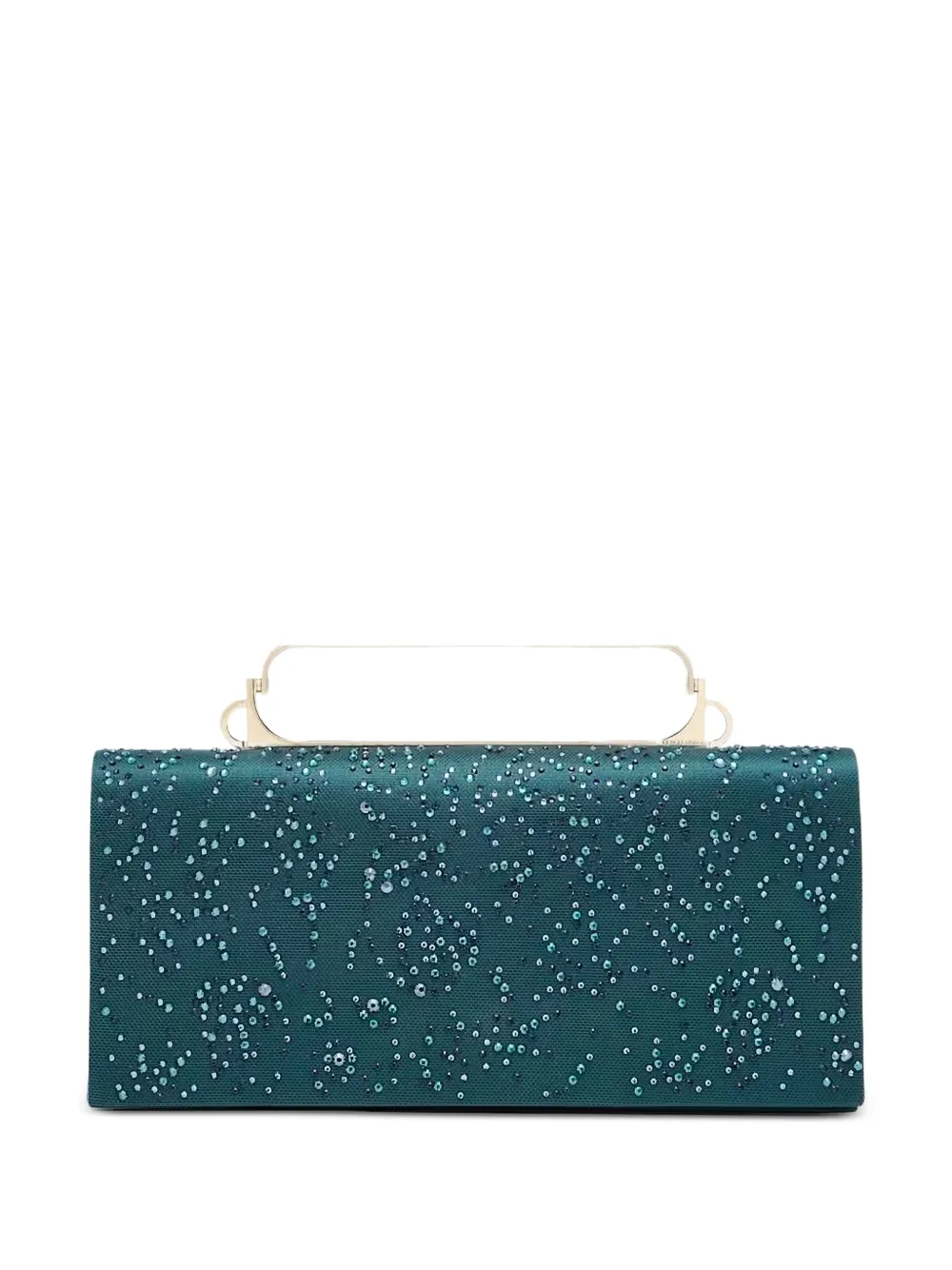 Giorgio Armani Clutch con strass - Verde