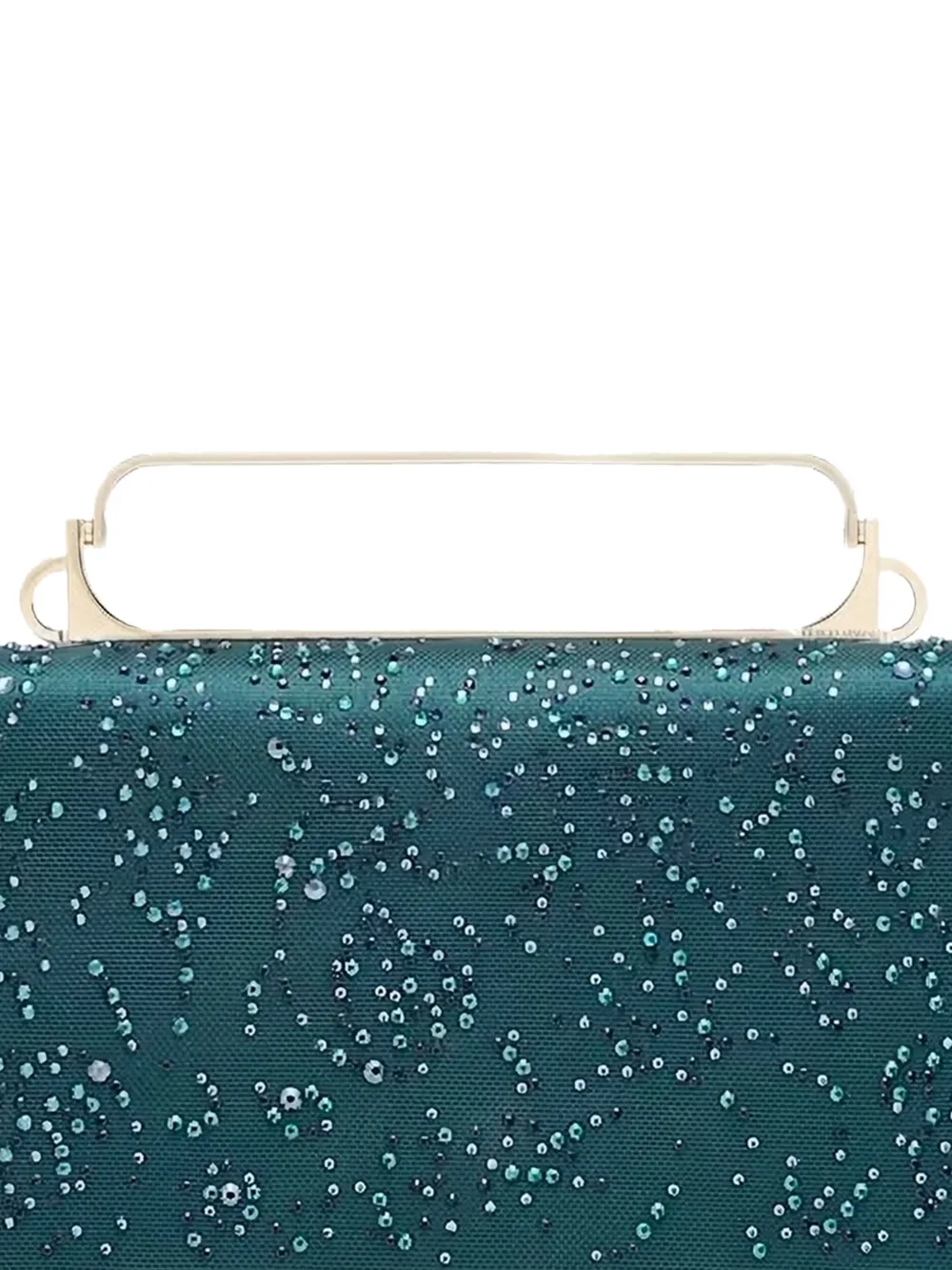 Giorgio Armani Clutch verfraaid met stras Groen