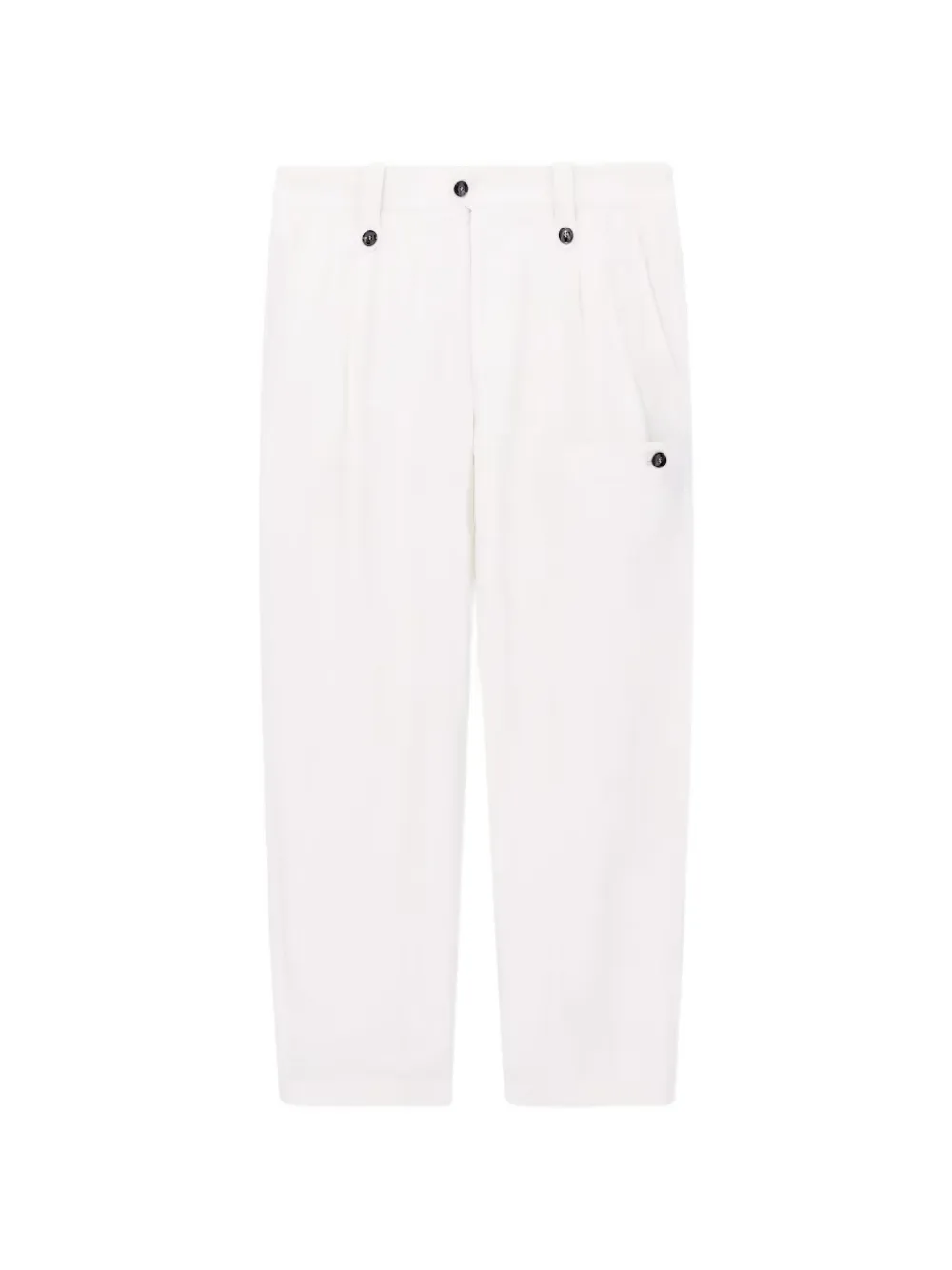 Giorgio Armani Plooibroek met knoop-detail Wit