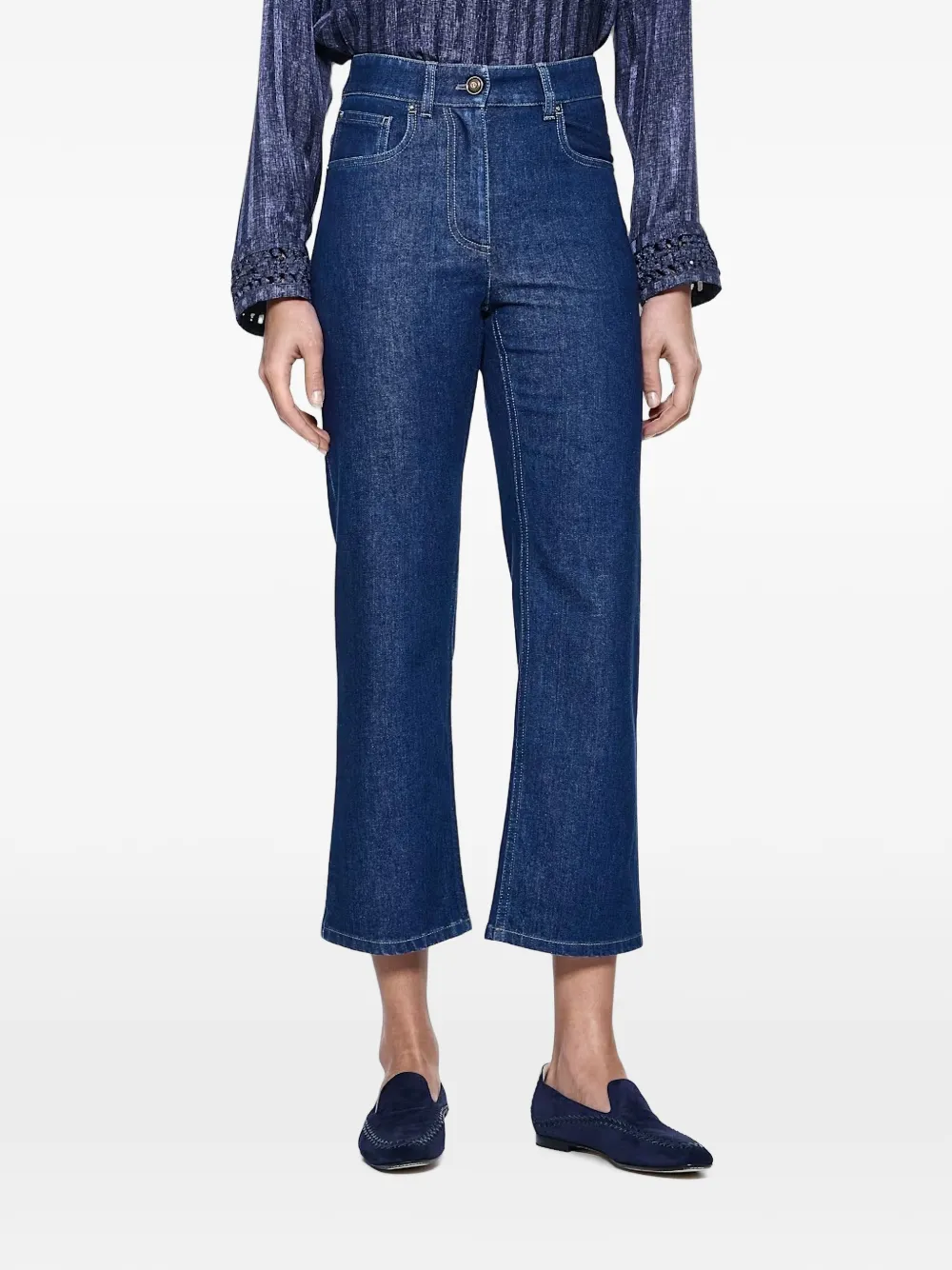 Giorgio Armani straight-leg jeans Blauw