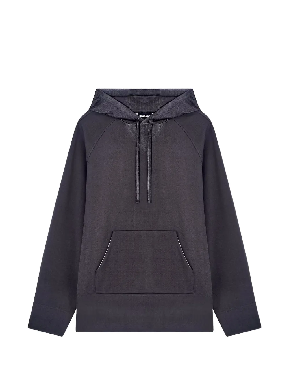 Giorgio Armani raglan-sleeve hoodie - Grey
