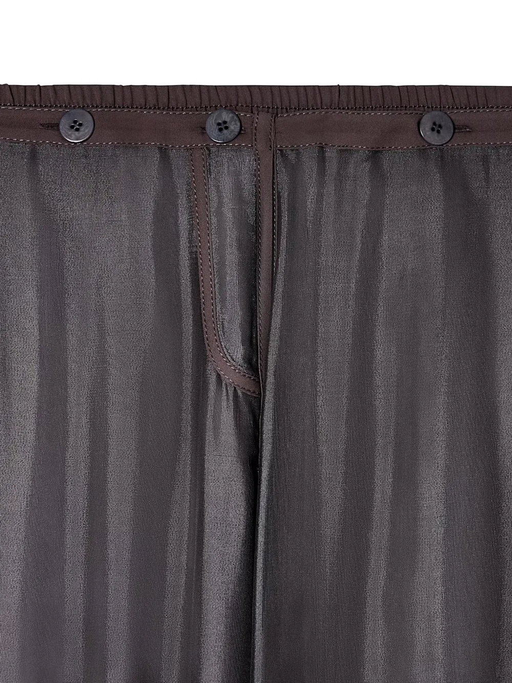 Giorgio Armani button-detail trousers Grijs