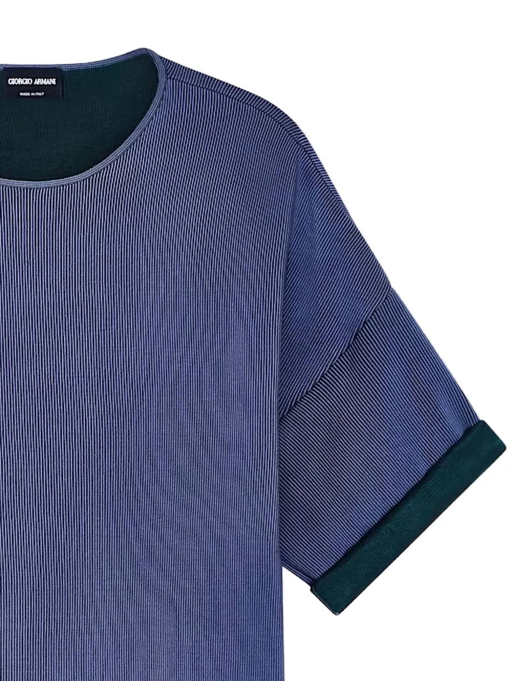 Giorgio Armani T-shirt met ronde hals Blauw