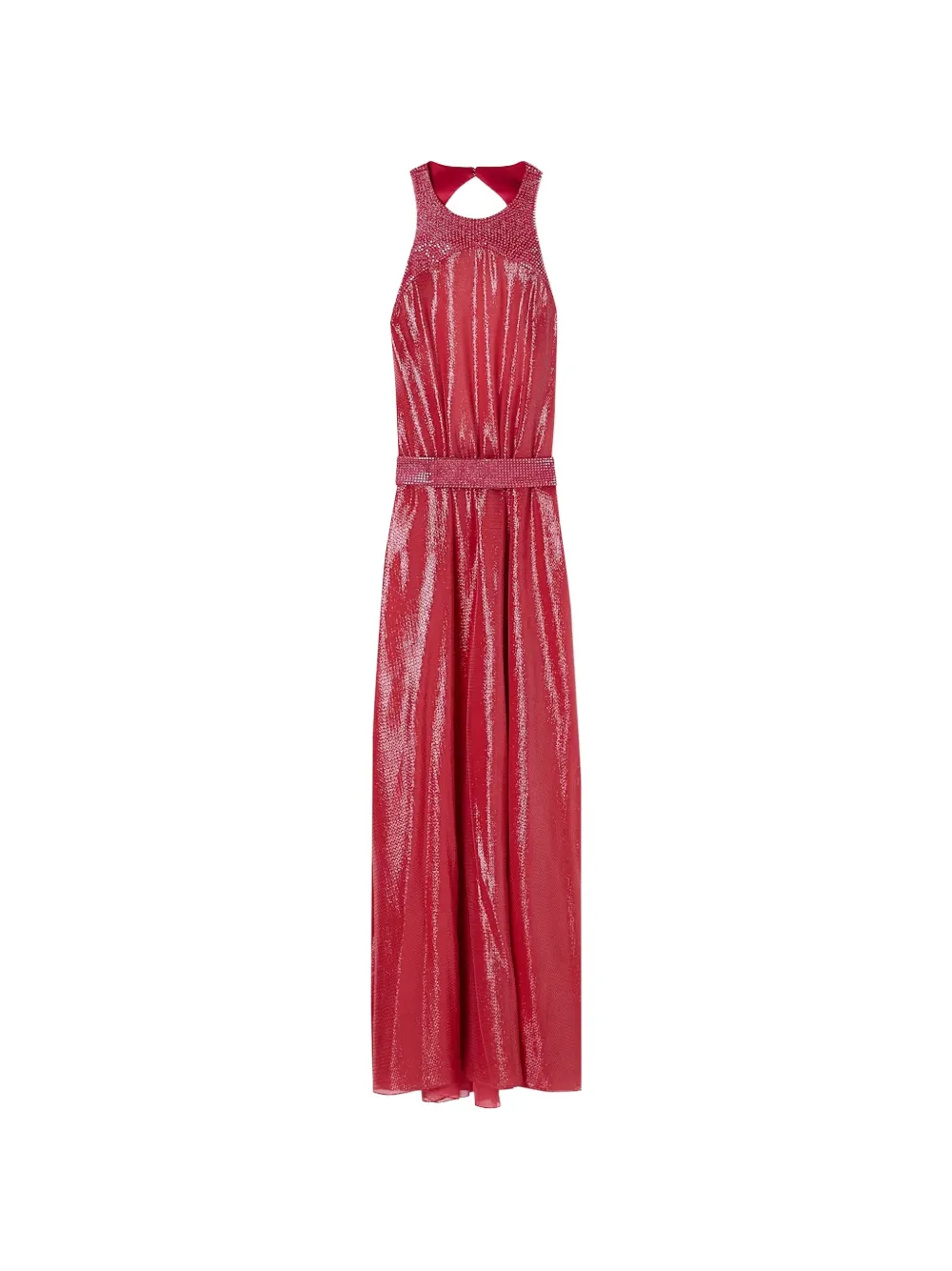 Giorgio Armani crystal-embellished halterneck maxi dress