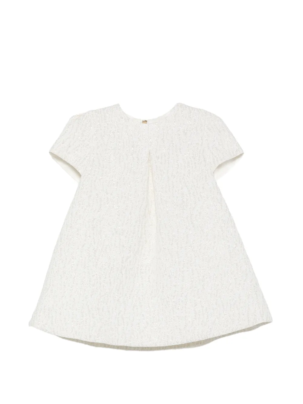 Tartine Et Chocolat pleated jacquard dress - Bianco