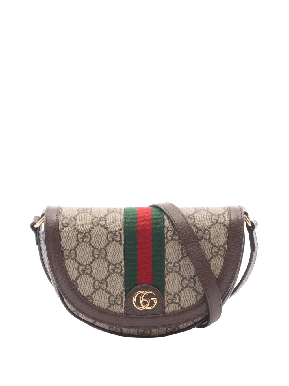 Gucci Pre-Owned 2000-2015 Small GG Supreme Web Ophidia crossbody bag - Toni neutri