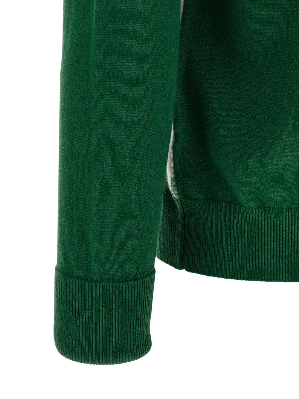 Ballantyne Classic Diamond intarsia trui Groen