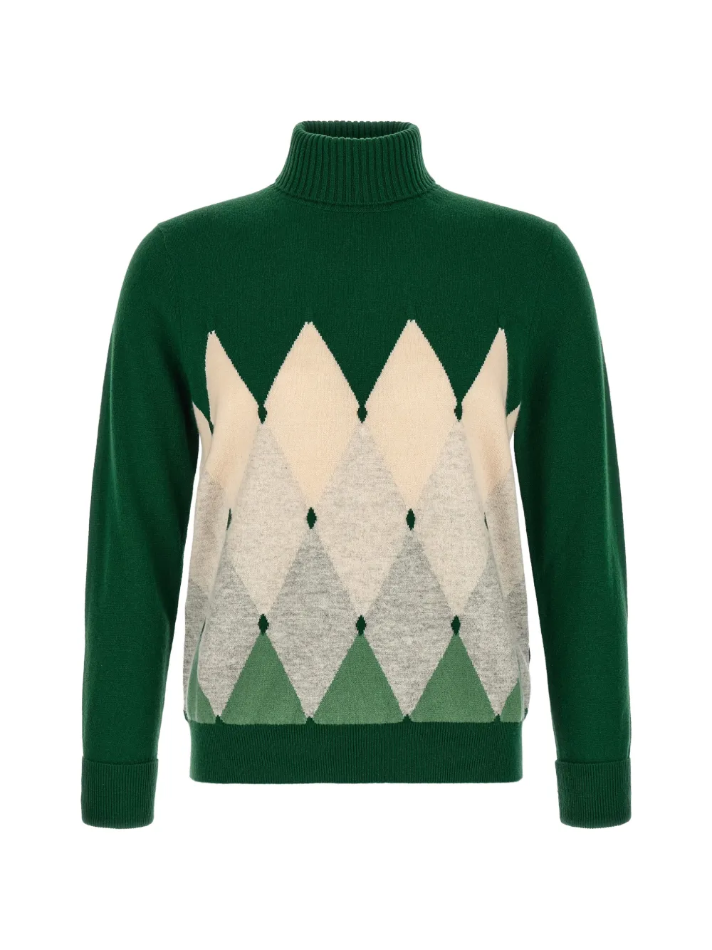 Ballantyne Classic Diamond intarsia sweater - Verde