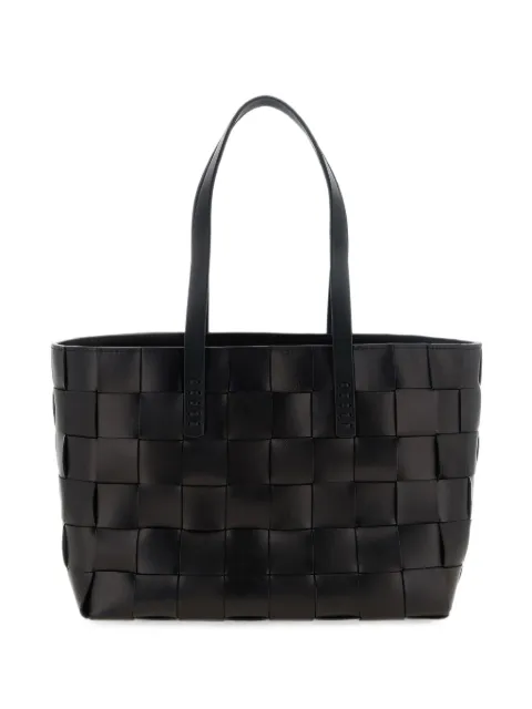 DRAGON DIFFUSION Japan checkerboard woven leather tote bag