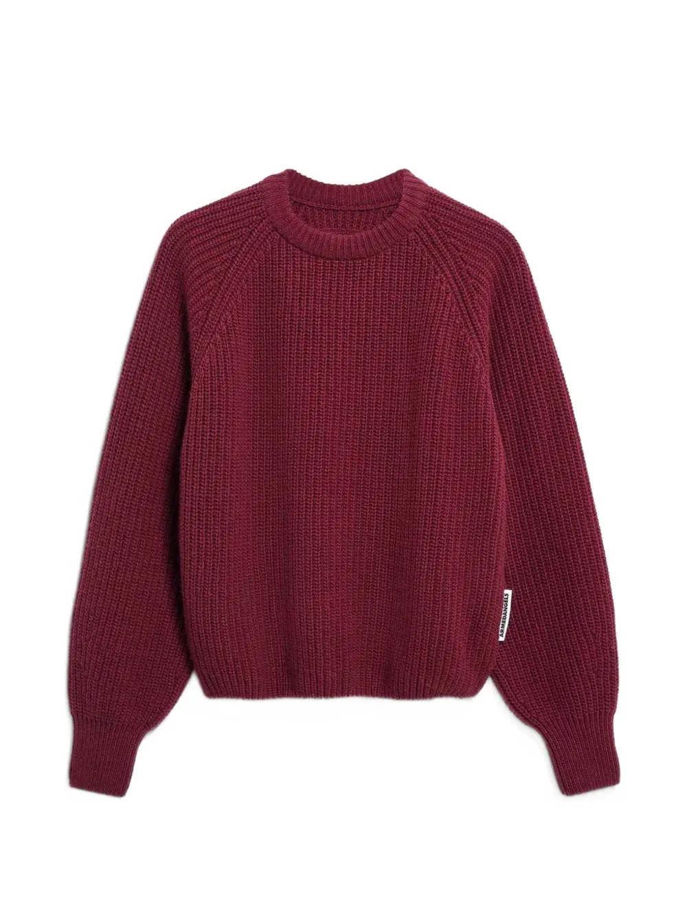 ARMEDANGELS rib-knit raglan-sleeve sweater - Rouge ARMEDANGELS rib-knit raglan-sleeve sweater - Rouge