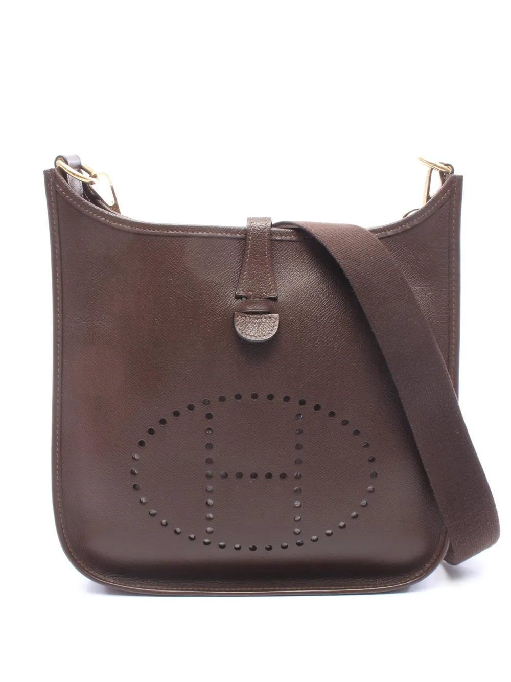 Hermès Pre-Owned 2004 Epsom Evelyne PM crossbody bag - Marrone