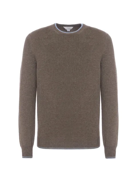 Malo contrast-trim crew-neck sweater