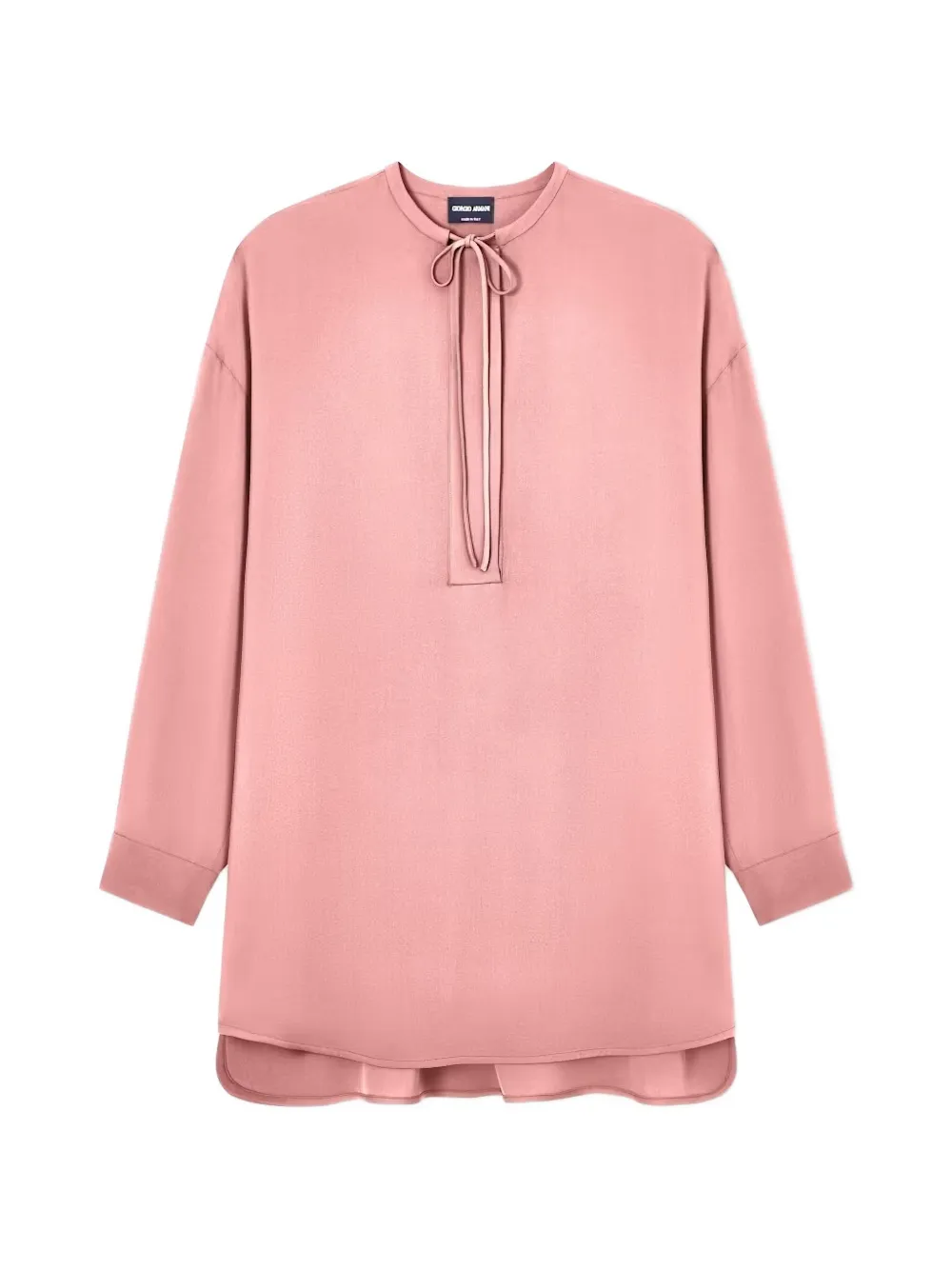 Giorgio Armani Shirt met gestrikte hals Roze