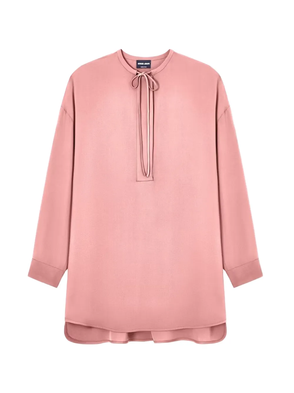 Giorgio Armani Shirt met gestrikte hals Roze