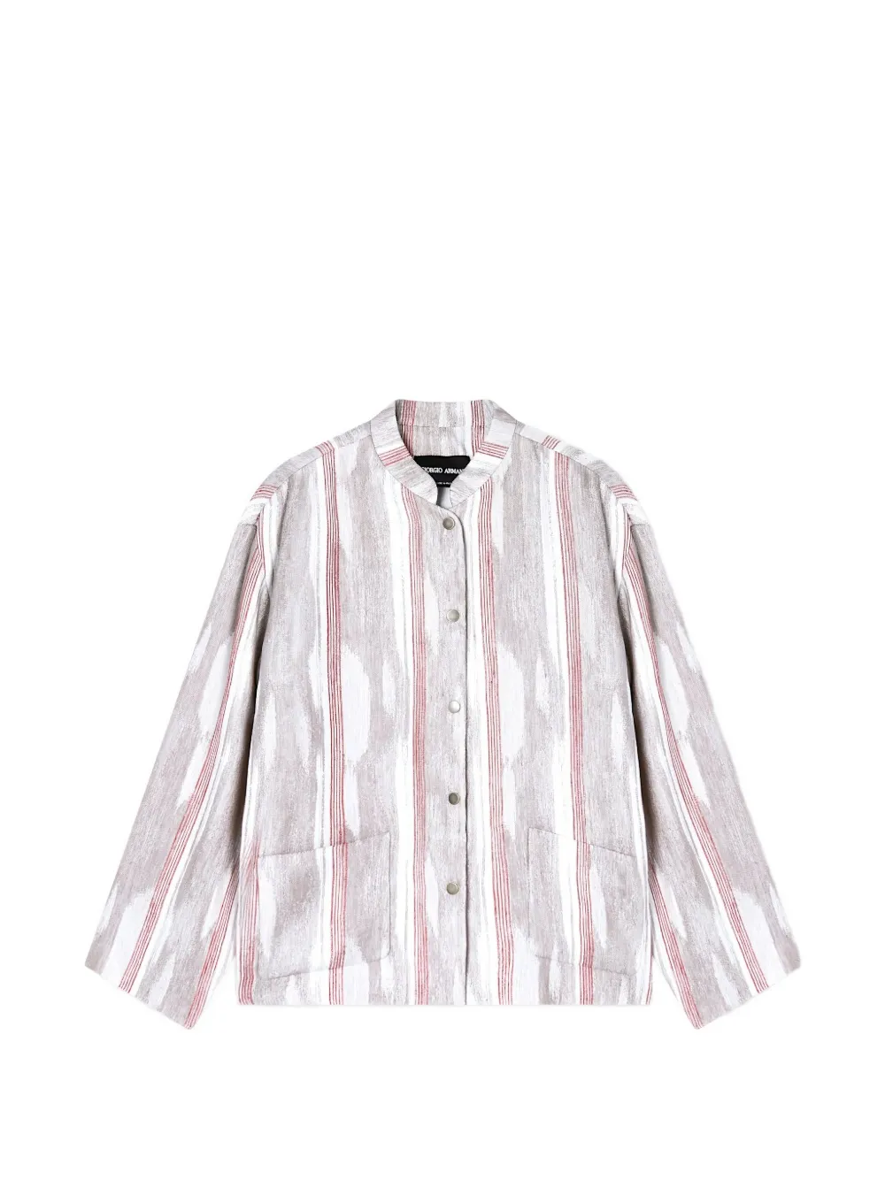 Giorgio Armani stripe-print bomber jacket