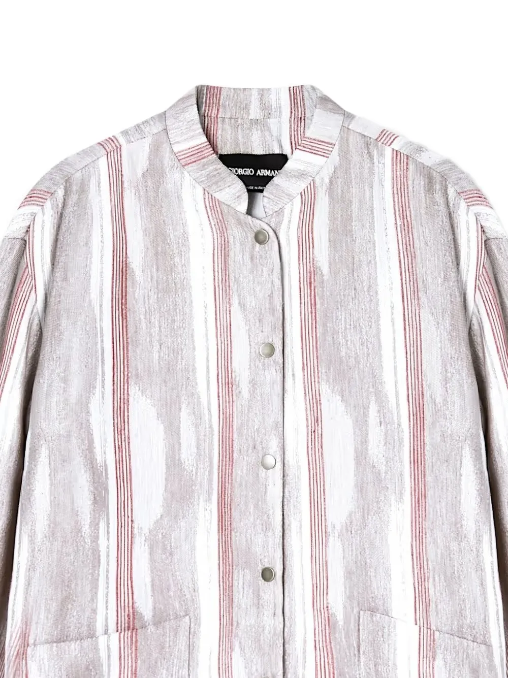 Giorgio Armani Bomberjack met streep-print Grijs