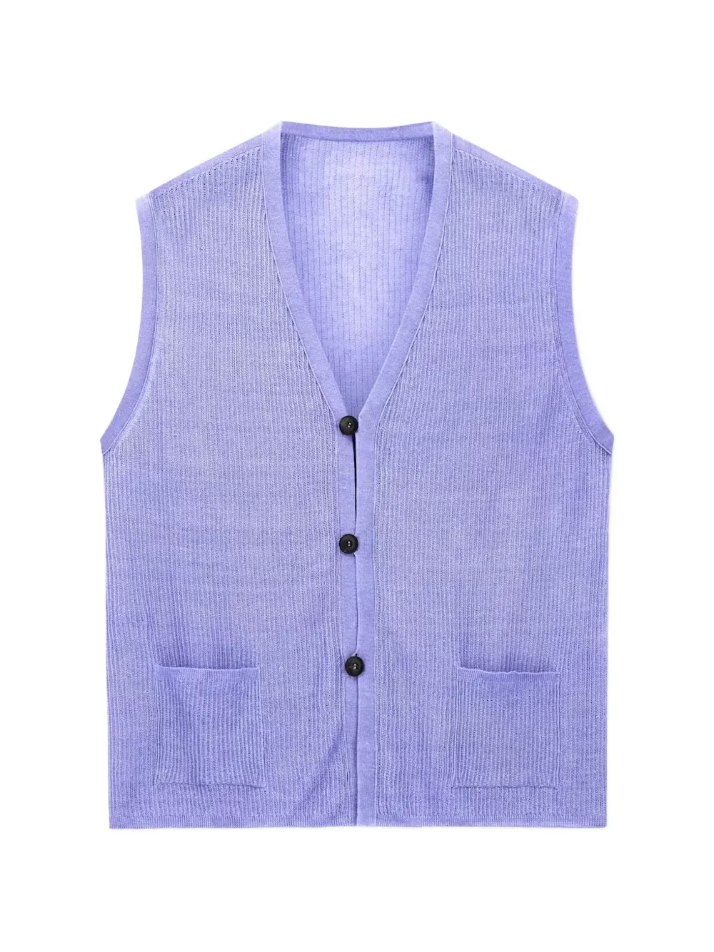Giorgio Armani ribbed-knit V-neck vest