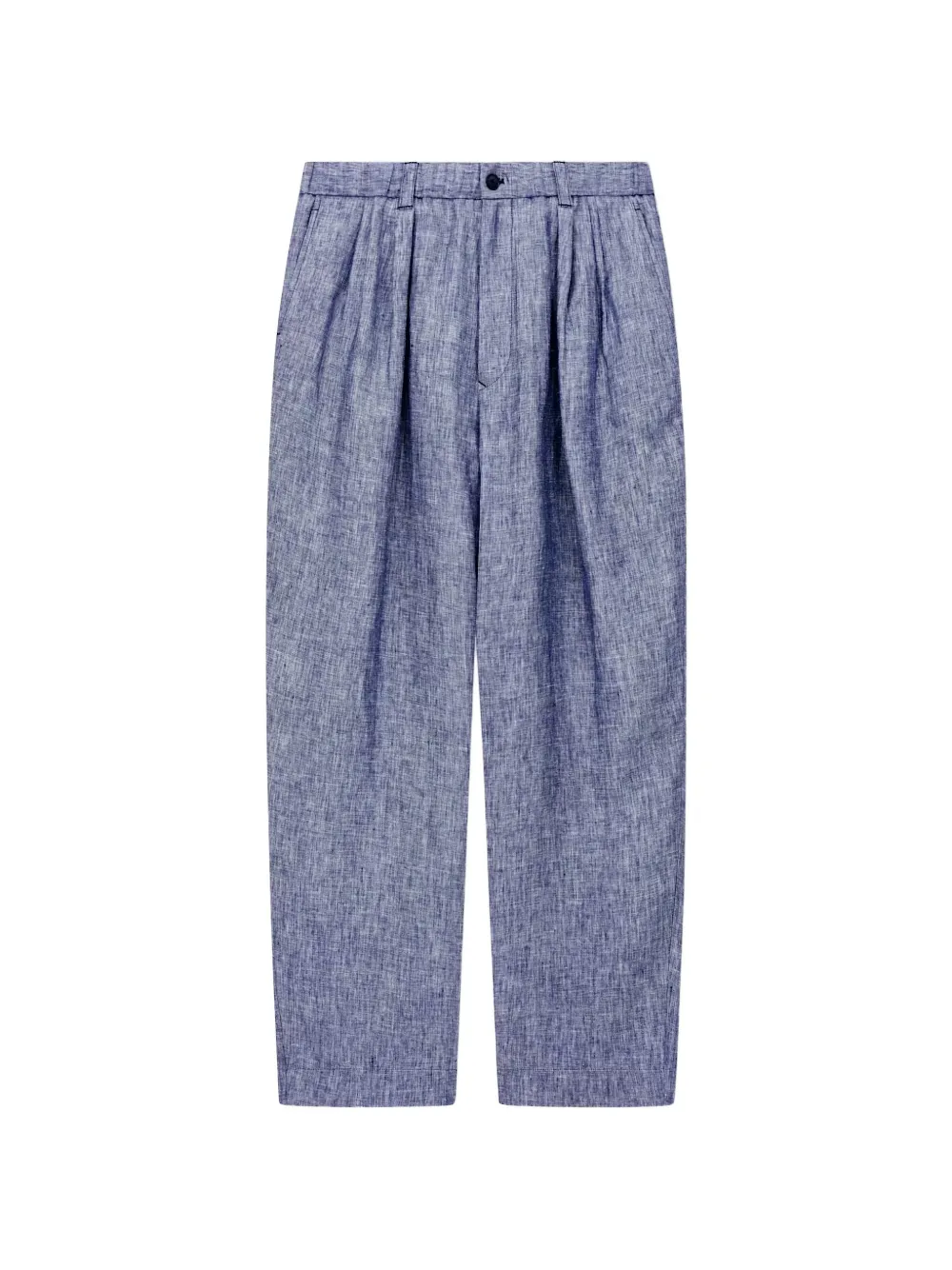 Giorgio Armani Broek met geplooid detail Blauw