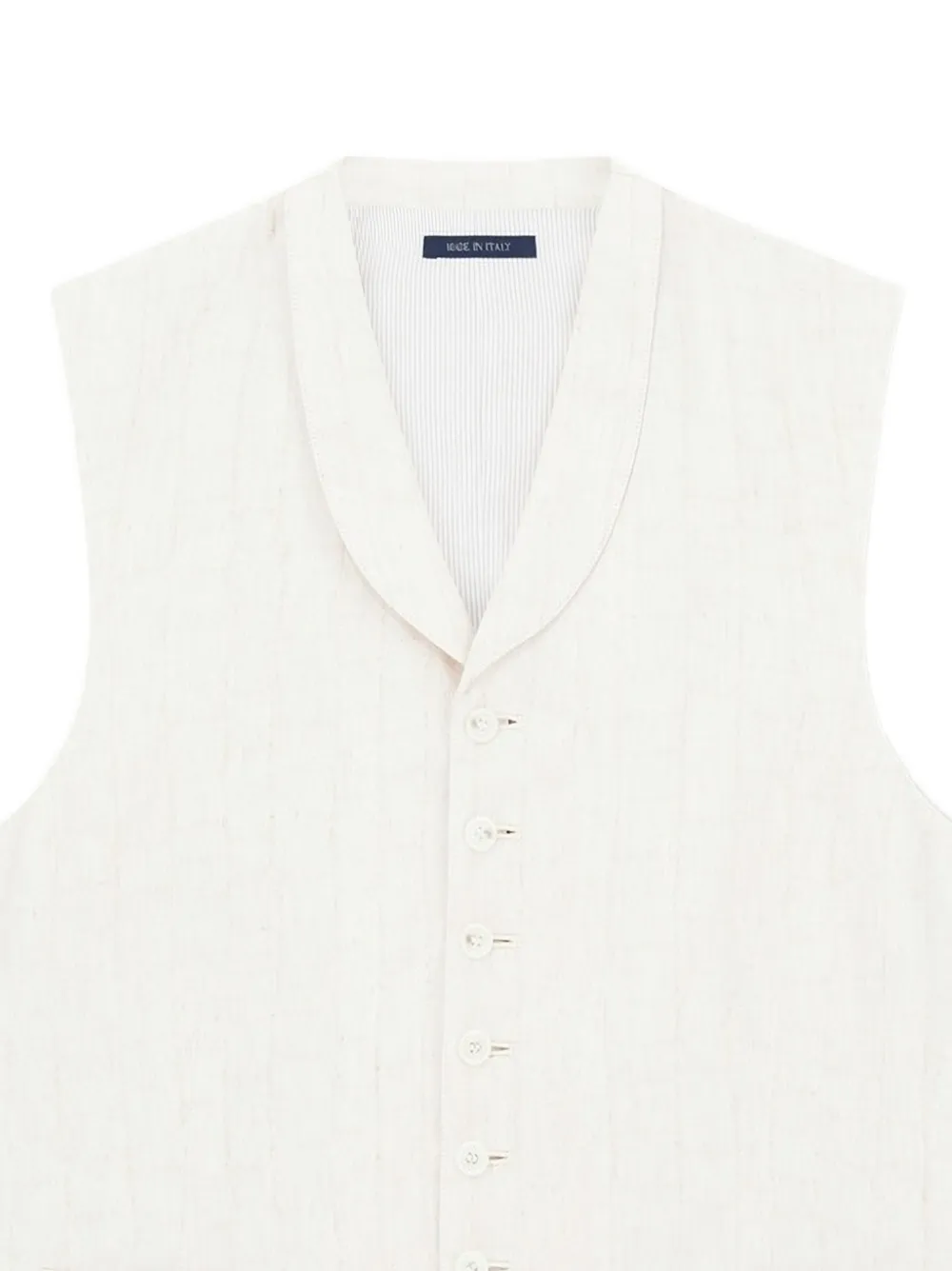 Giorgio Armani Gilet met sjaalrevers Beige