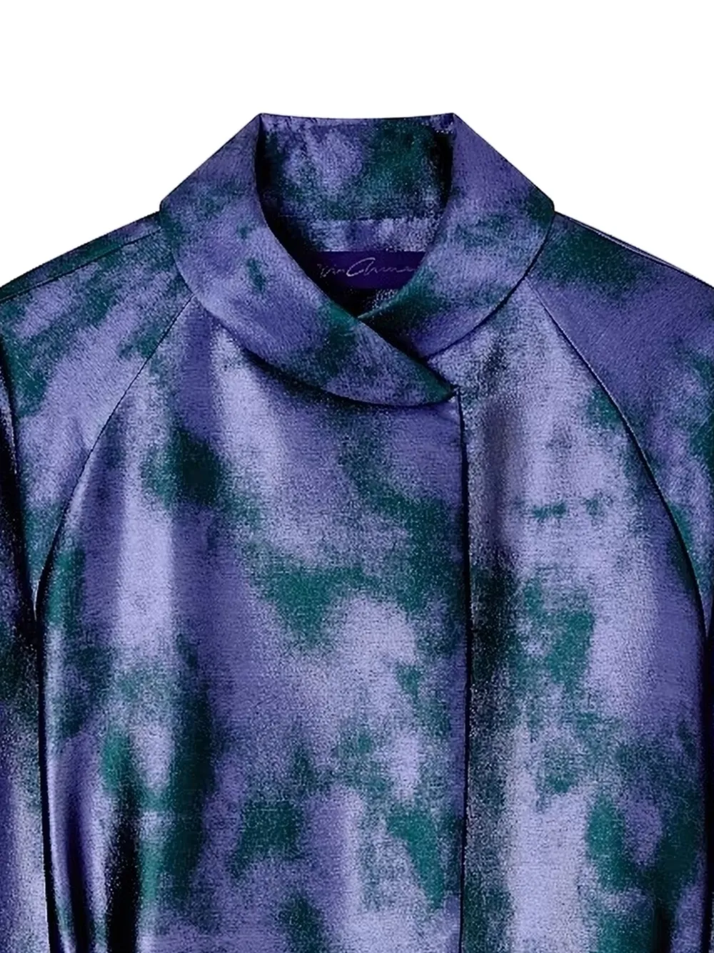 Giorgio Armani Oversized jack met ceintuur Paars