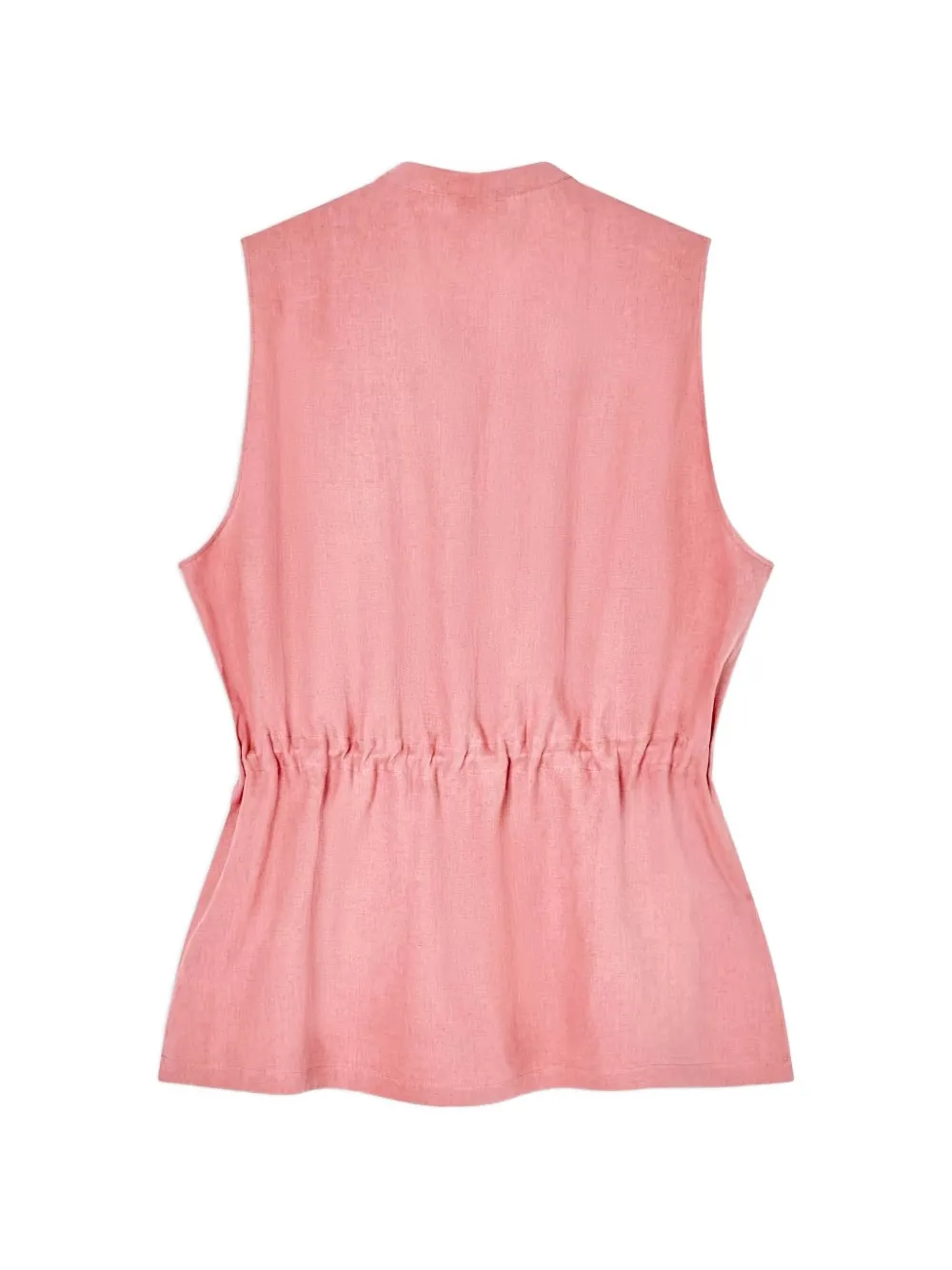 Giorgio Armani Mouwloze top met trekkoord Roze