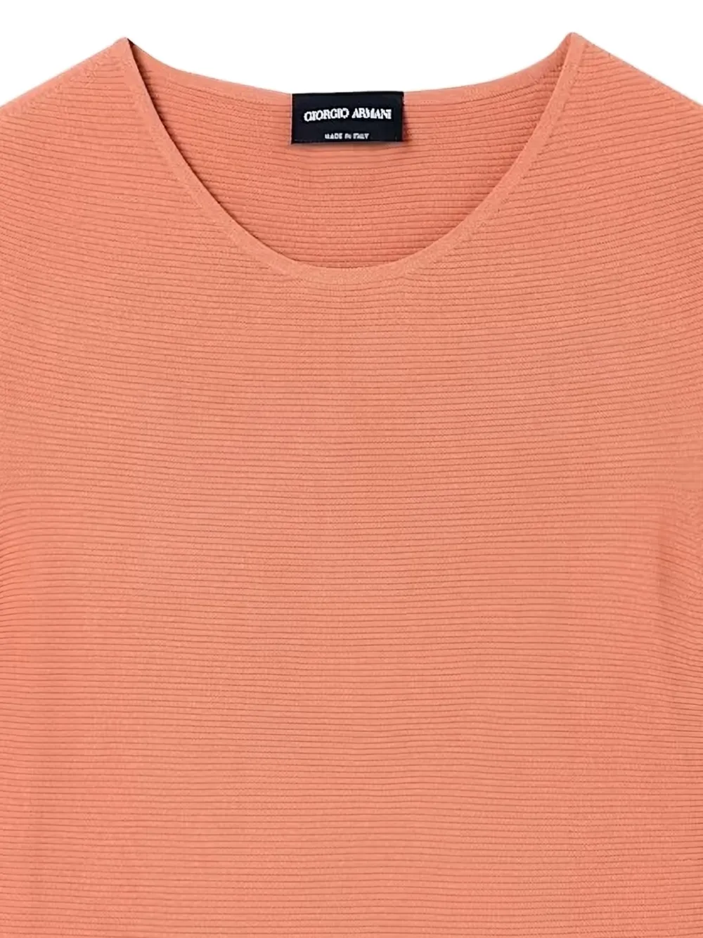 Giorgio Armani Ribgebreid T-shirt Oranje