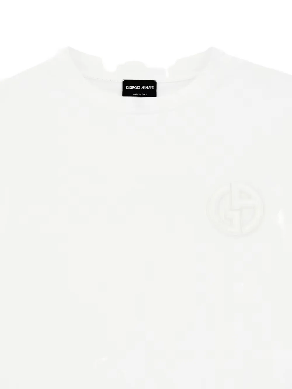 Giorgio Armani T-shirt met logopatch Wit