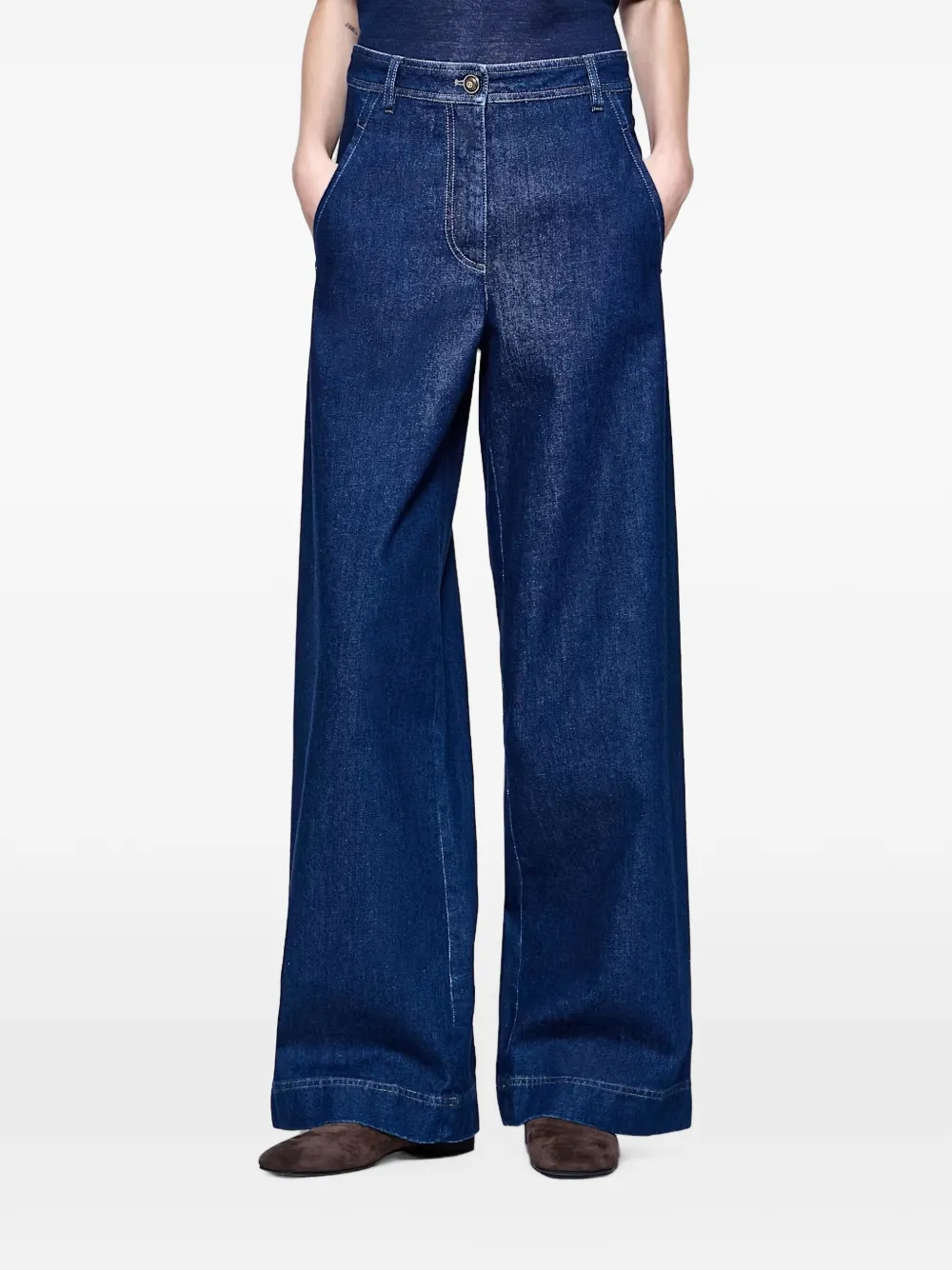 Giorgio Armani wide-leg jeans - Blu