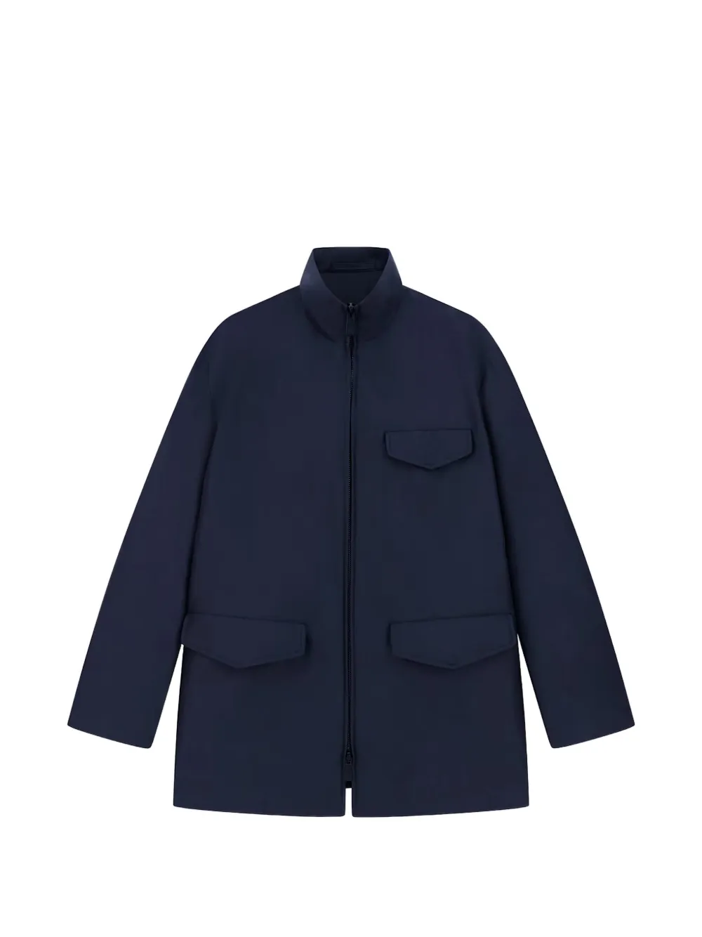 Giorgio Armani zip-up high-neck coat