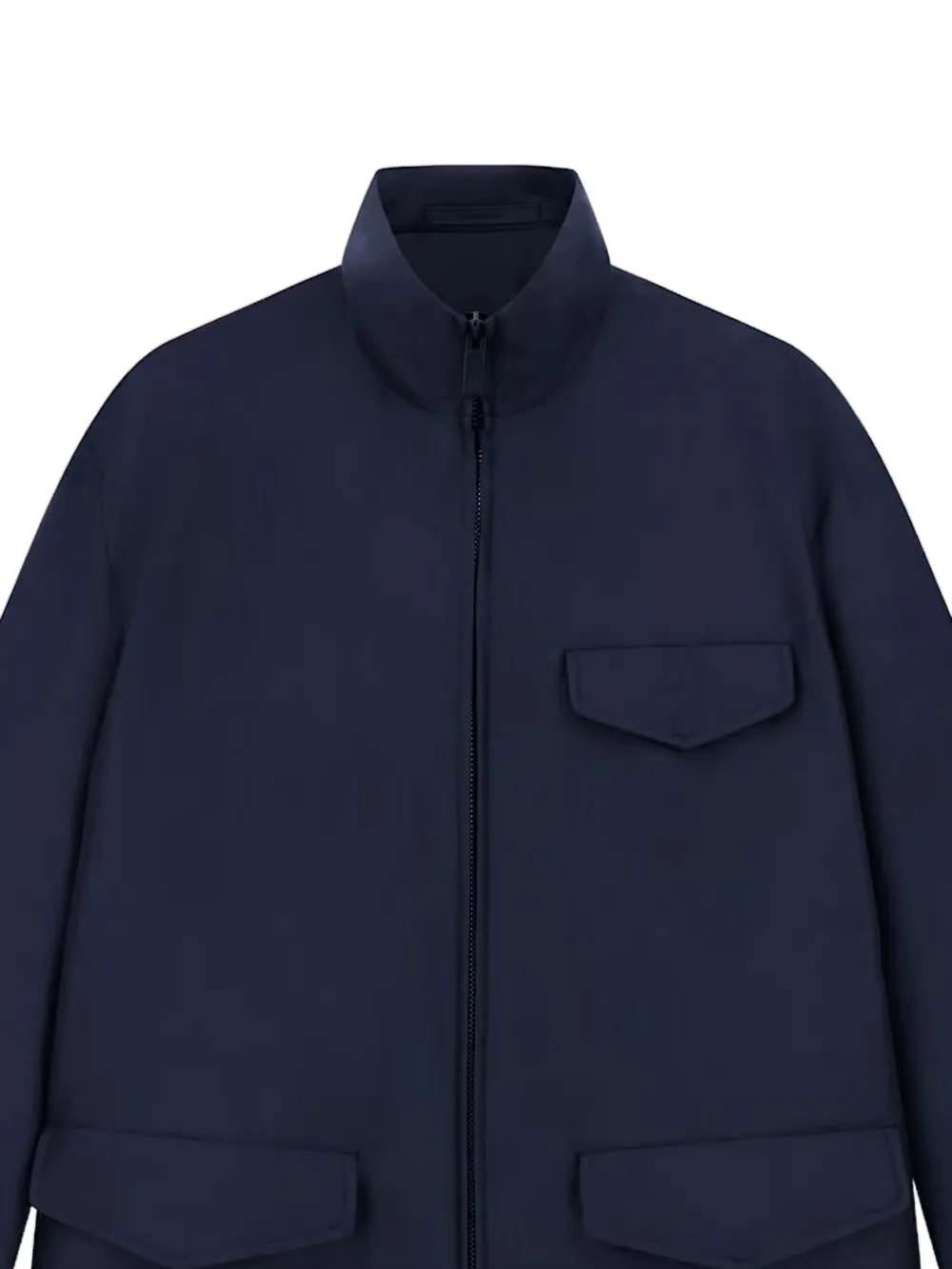 Giorgio Armani Jas met hoge hals Blauw