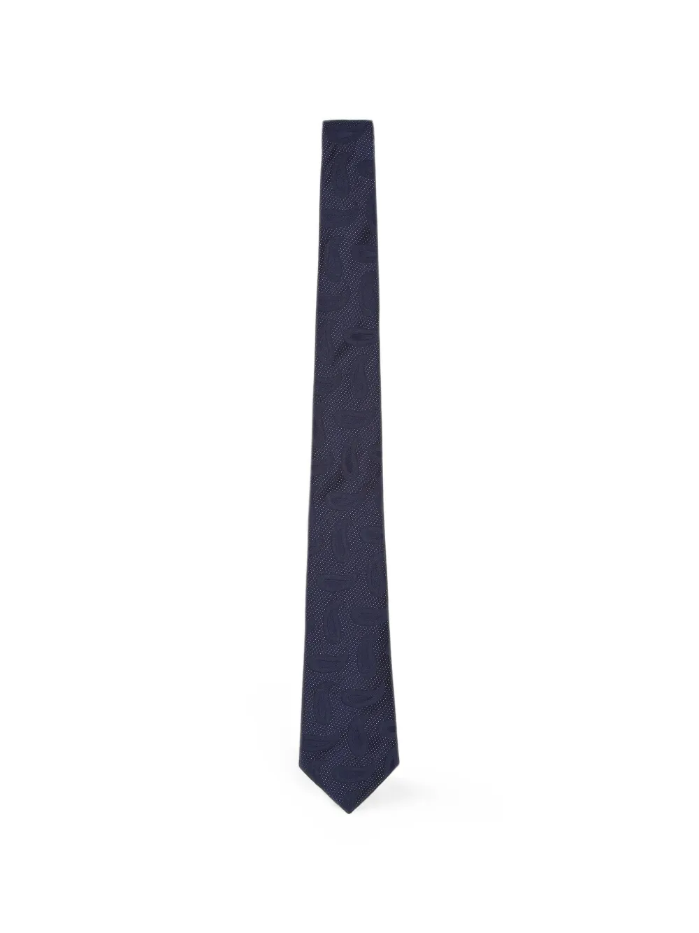 Giorgio Armani Cravatta con stampa paisley jacquard - Blu
