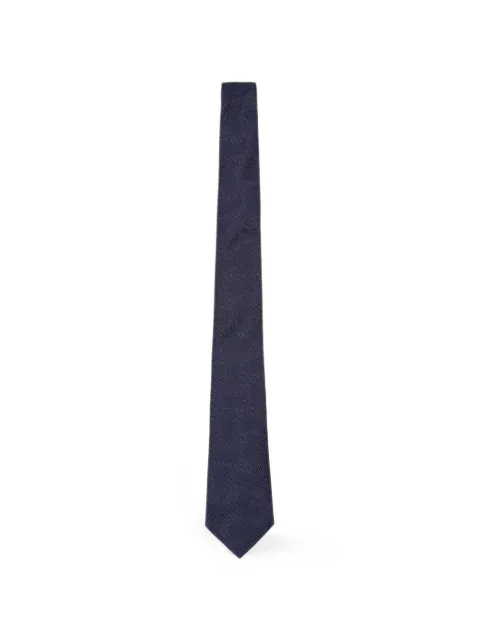 Giorgio Armani corbata con motivo de cachemira en jacquard