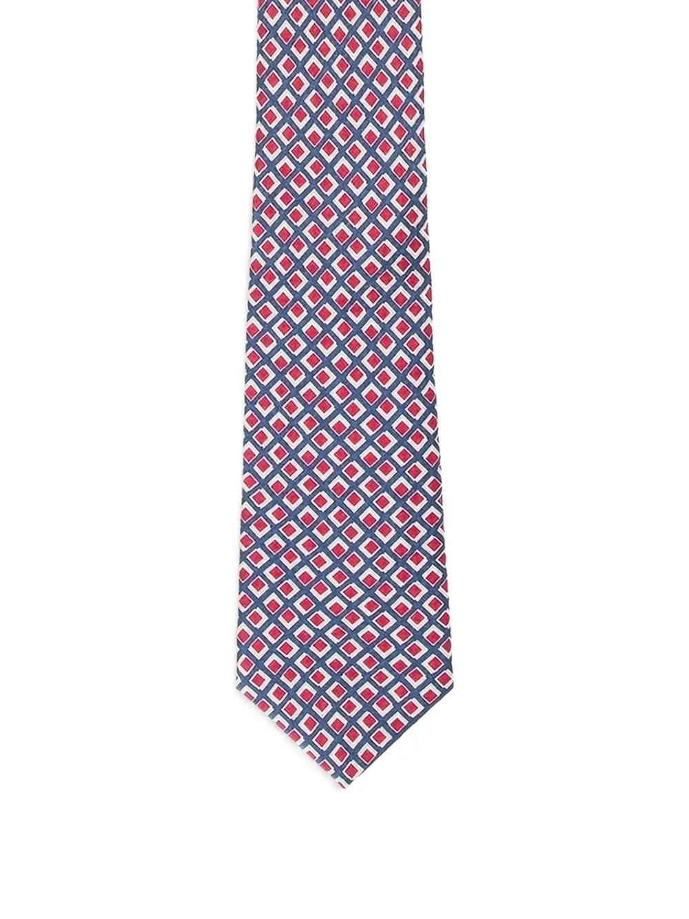 Giorgio Armani Stropdas met geometrische print Blauw