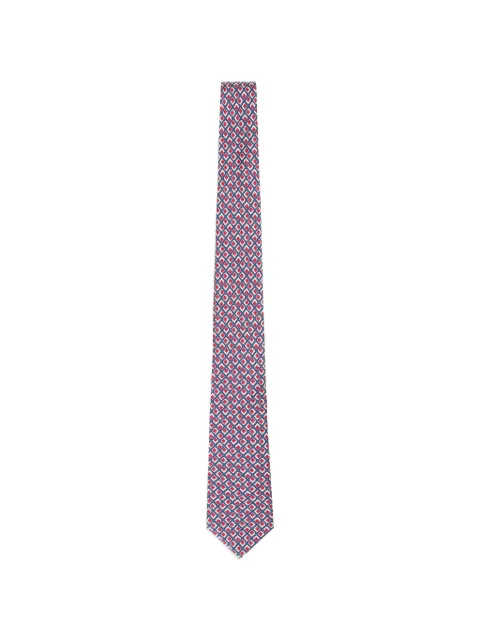 Giorgio Armani geometric-print tie