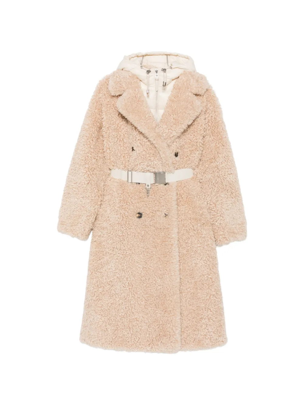 RUDSAK belted double-breasted coat - Nude