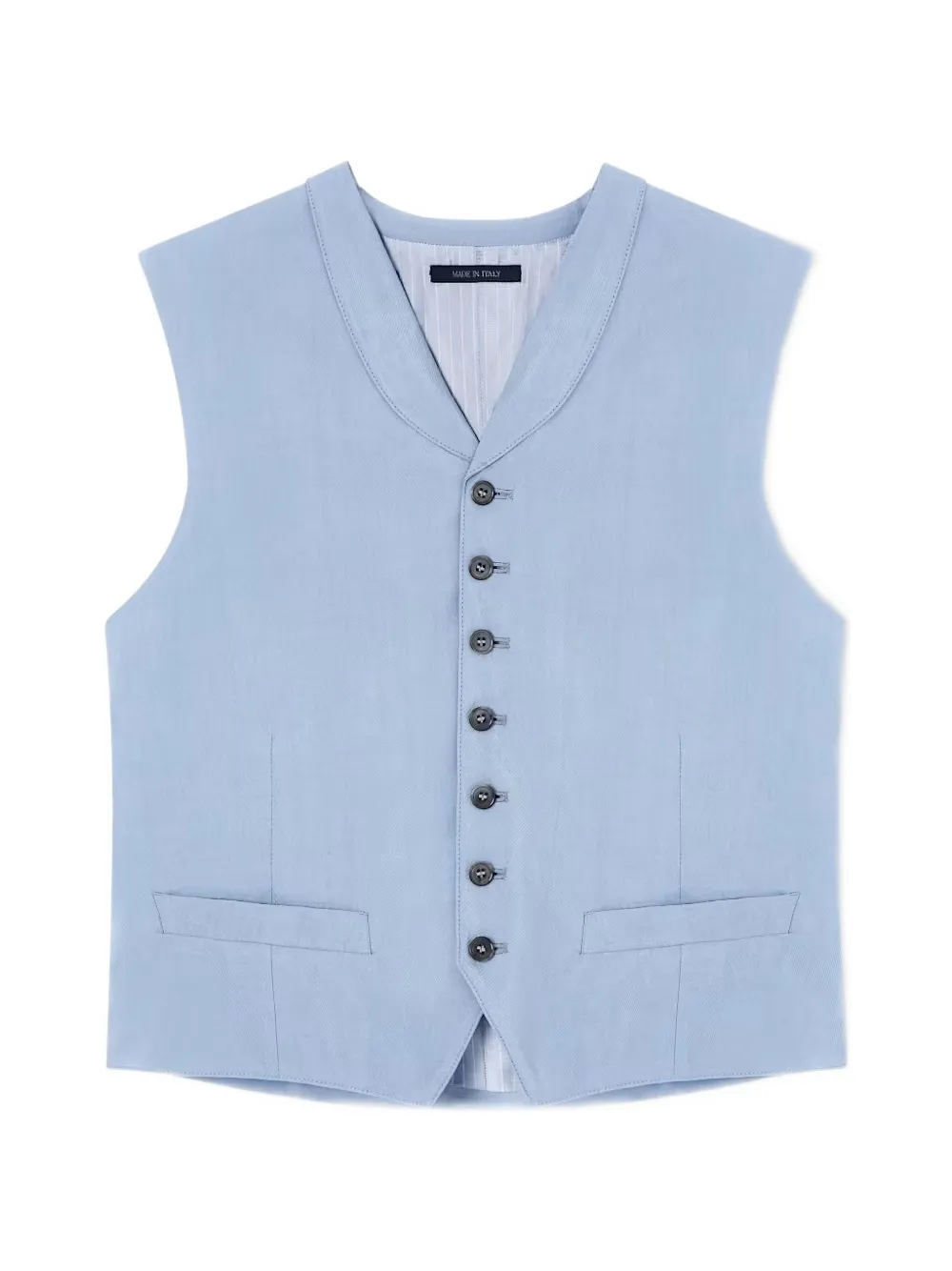 Giorgio Armani shawl-lapel waistcoat - Blue