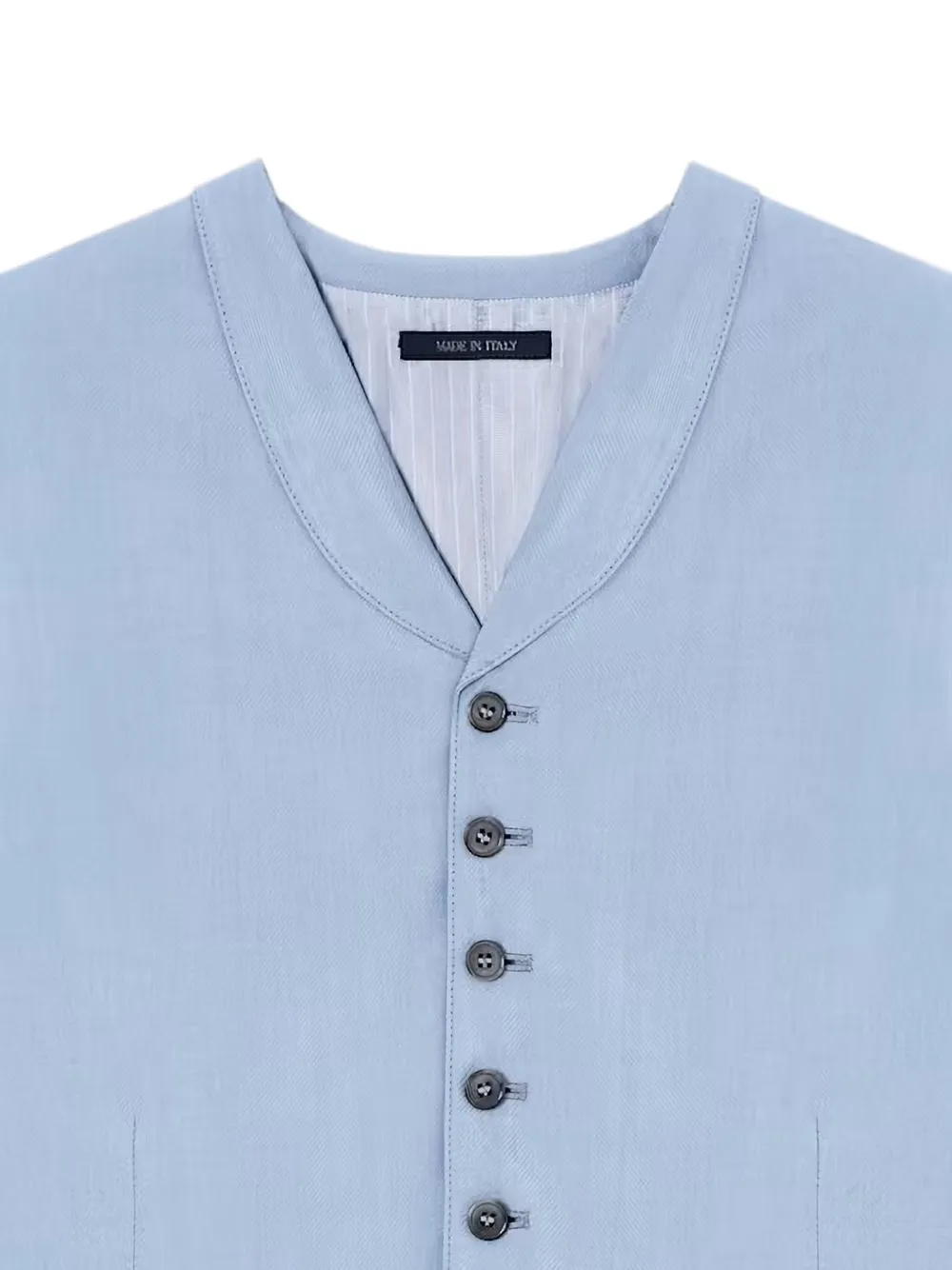 Giorgio Armani Gilet met sjaalrevers Blauw
