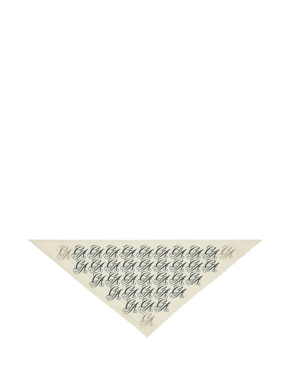 Giorgio Armani Foulard in seta con logo - Toni neutri