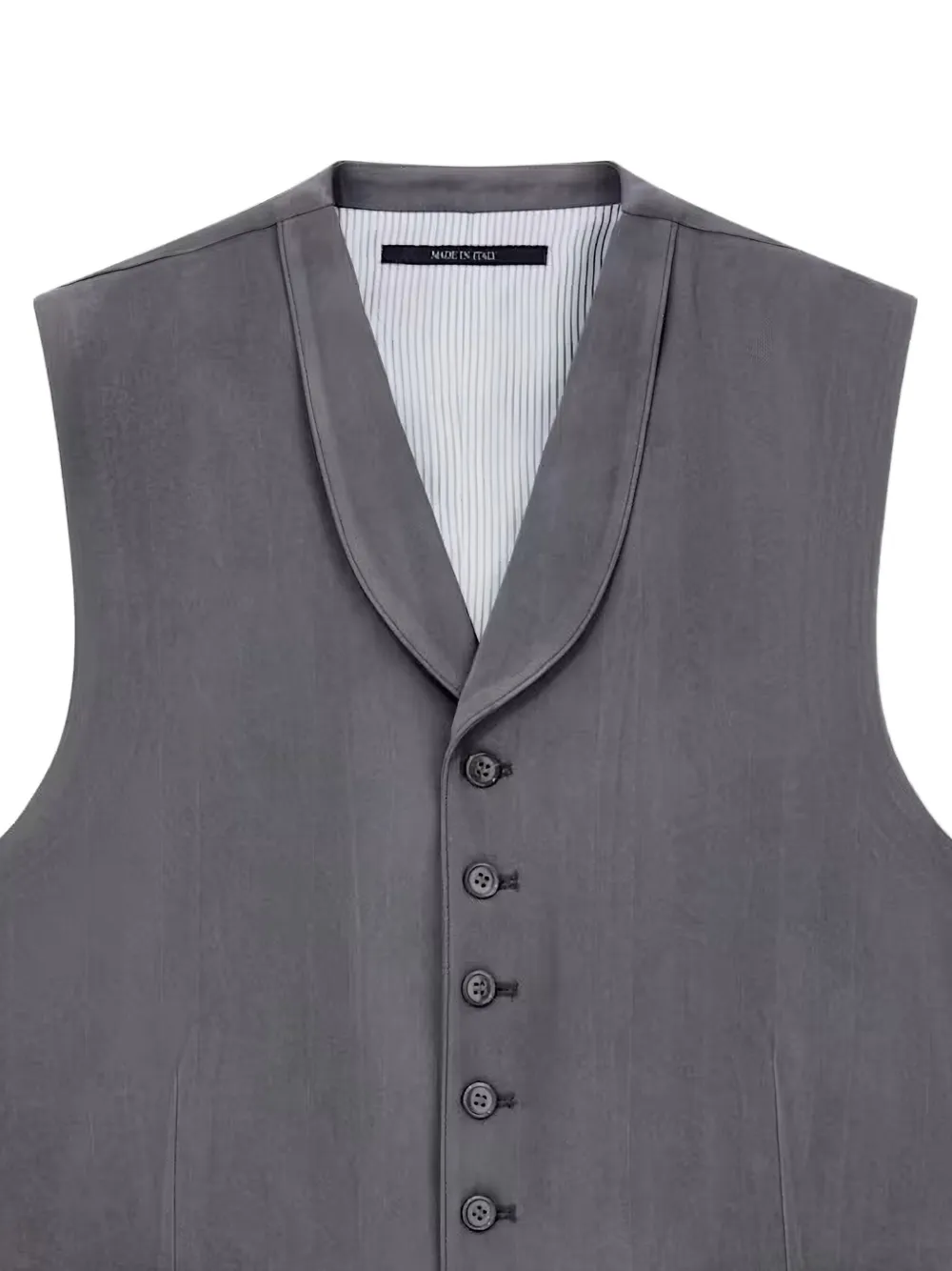 Giorgio Armani Gilet met sjaalrevers Grijs