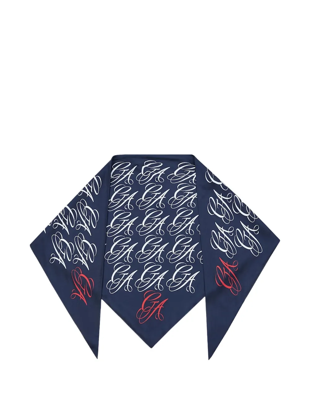 Giorgio Armani logo-print silk scarf