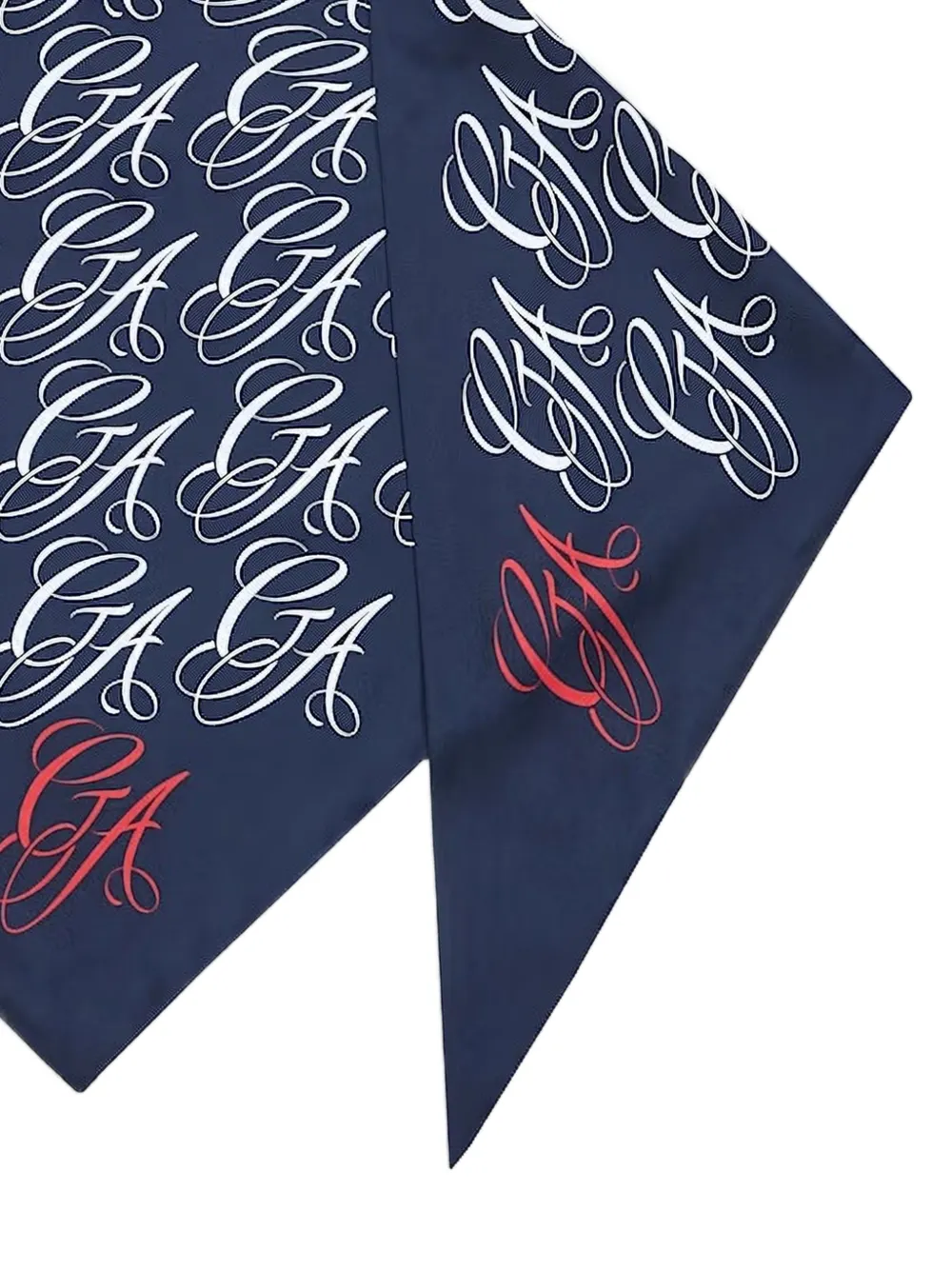 Giorgio Armani Sjaal met logoprint Blauw
