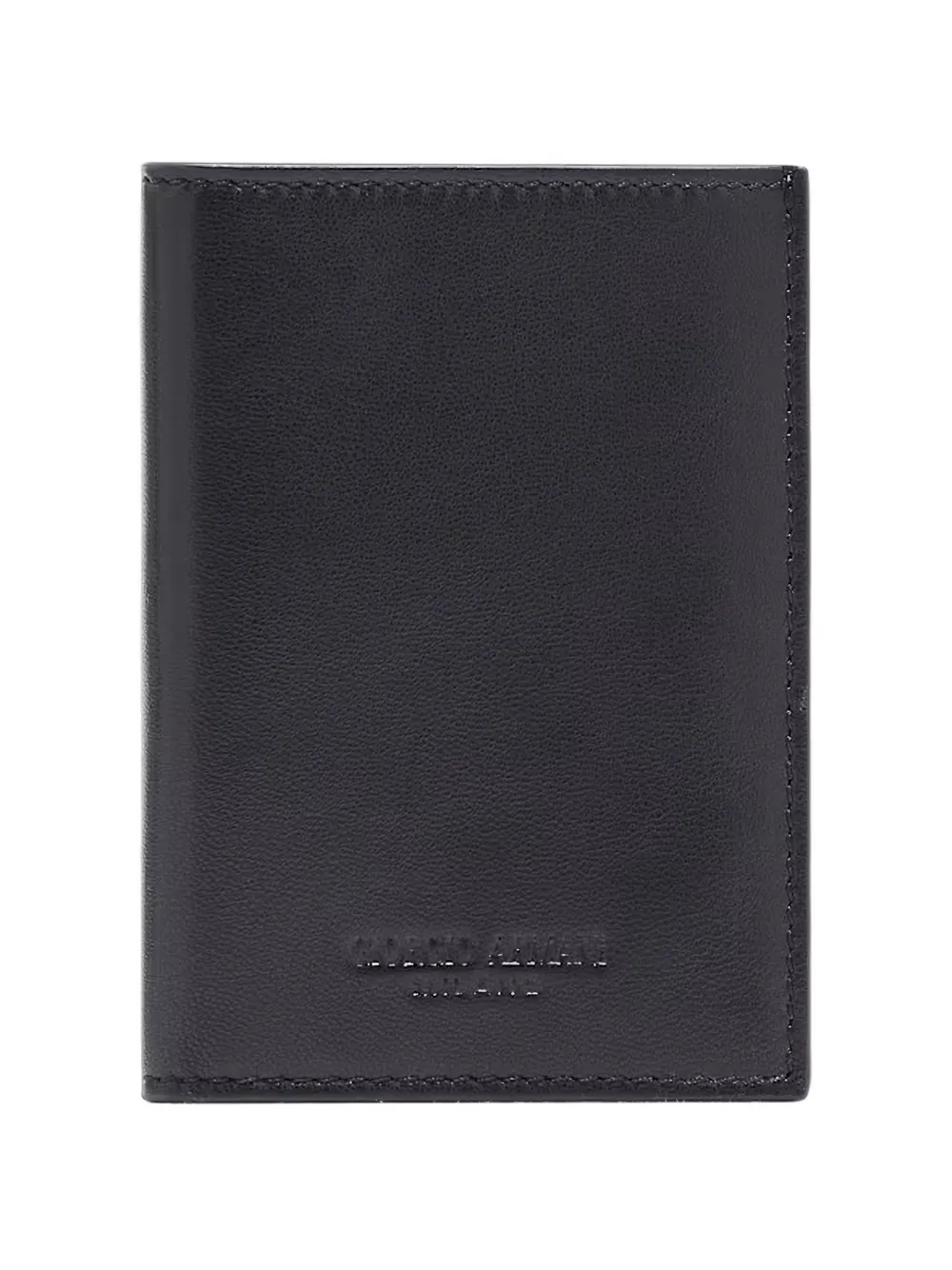 Giorgio Armani logo-embossed leather wallet