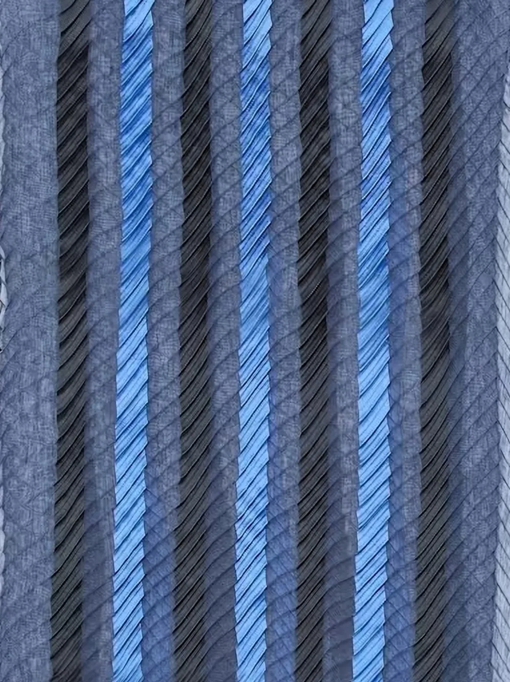 Giorgio Armani Gestreepte sjaal Blauw