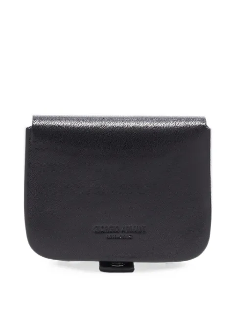 Giorgio Armani cartera con logo en relieve