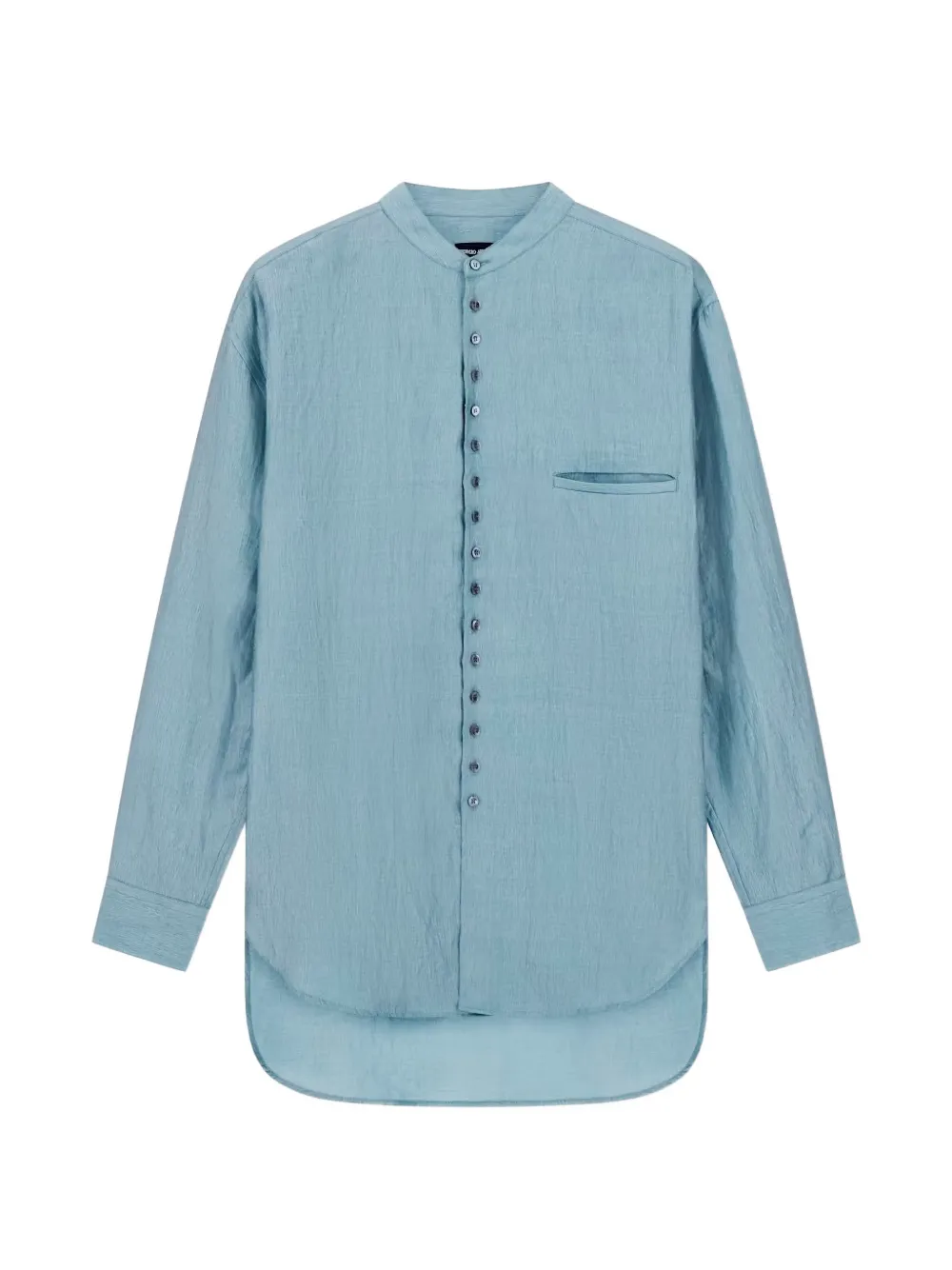 Giorgio Armani mandarin-collar long-sleeve shirt