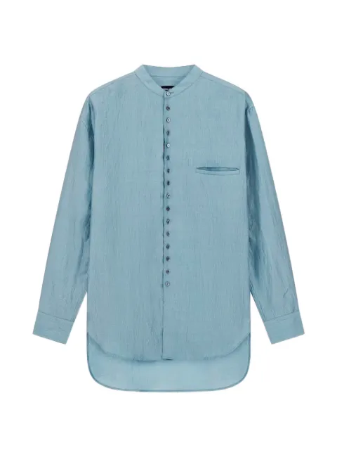 Giorgio Armani mandarin-collar long-sleeve shirt