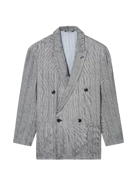 Giorgio Armani double-breasted striped blazer